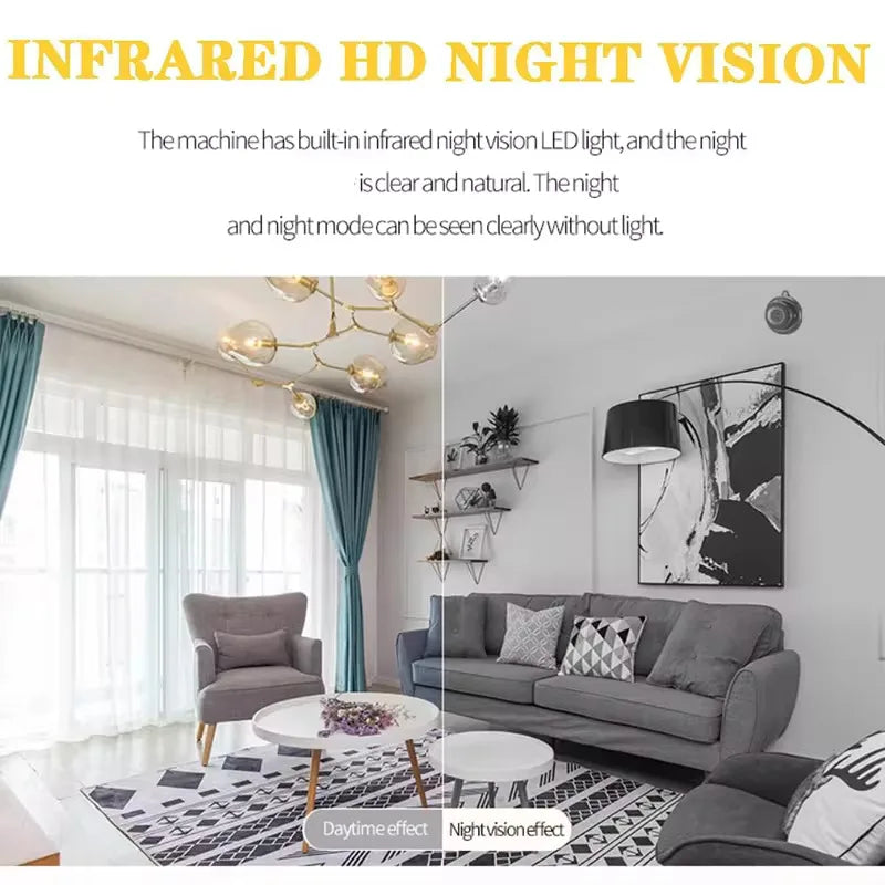 1080p Mini Camera Home Small Wireless Wifi Cameras Outdoor Upgraded Motion Detection Security Alerts Night Vision Camera