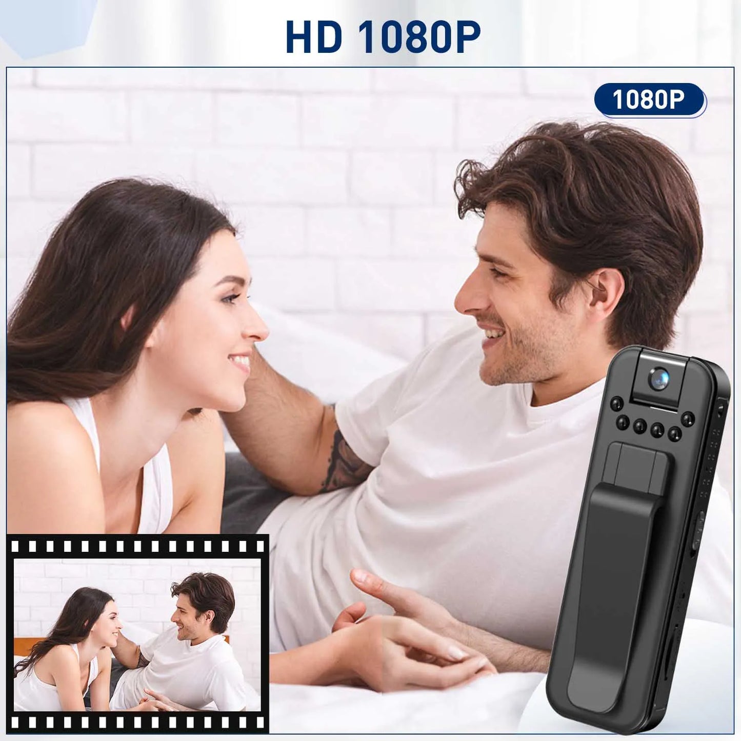 JOZUZE 1080P Sports HD Mini Camera Portable Digital Video Recorder BodyCam Infrared Night Vision Police Camcorder