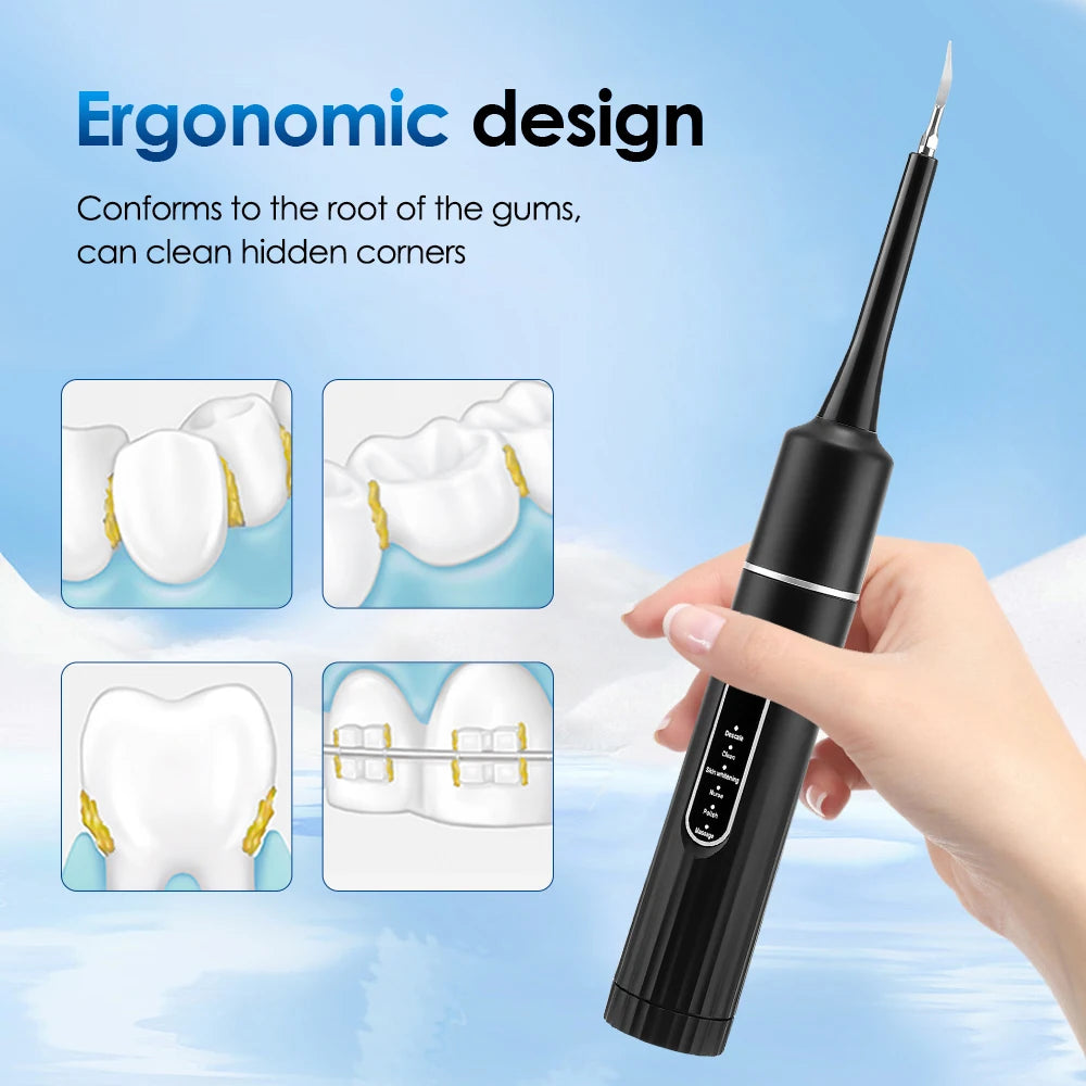Dental Calculus Removal Electric Teeth Whitening & Cleaning Ultrasonic Tooth Cleaner Scaler Plaque Coffee Stain Tartar Oral Care