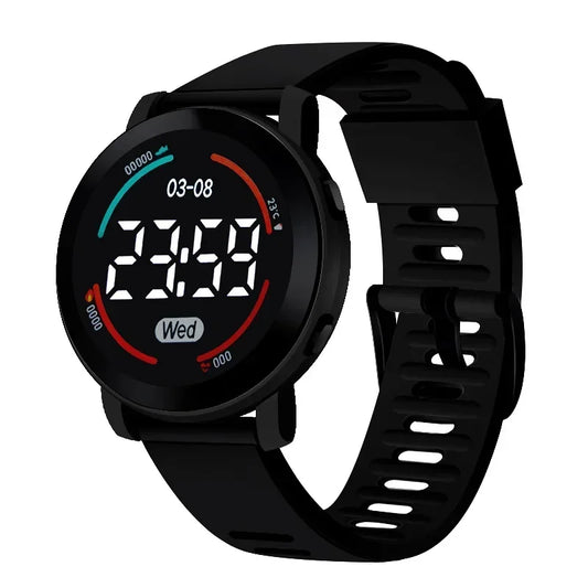 LED Luminous Sports Watch 2023 New Fashion Round Waterproof Electronic Watch Men and Women Digital Clock Relojes Electrónicos
