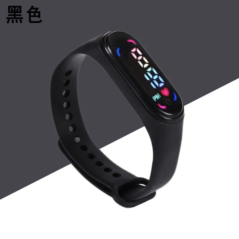 New Children'S Waterproof Sports Smart LED Watch Outdoor Silicone Bracelet Touch Electronic Watch Kids Bracelet Digital Watches