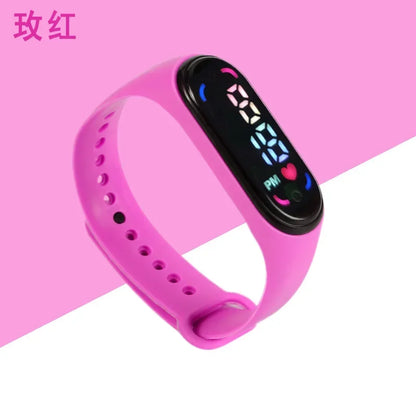 New Children'S Waterproof Sports Smart LED Watch Outdoor Silicone Bracelet Touch Electronic Watch Kids Bracelet Digital Watches