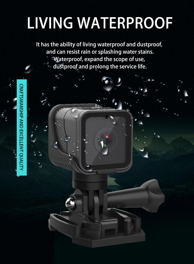 1080P high-definition wireless small camera, WiFi hotspot mini DV camera, outdoor sports camera, motorcycle driving recorder
