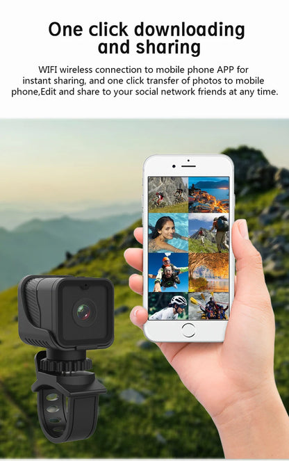 1080P high-definition wireless small camera, WiFi hotspot mini DV camera, outdoor sports camera, motorcycle driving recorder