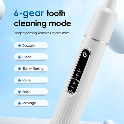 Dental Calculus Removal Electric Teeth Whitening & Cleaning Ultrasonic Tooth Cleaner Scaler Plaque Coffee Stain Tartar Oral Care