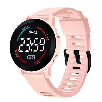 LED Luminous Sports Watch 2023 New Fashion Round Waterproof Electronic Watch Men and Women Digital Clock Relojes Electrónicos