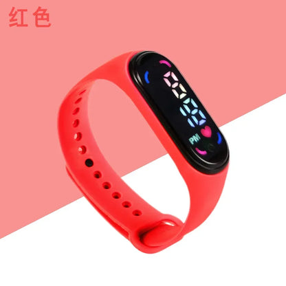New Children'S Waterproof Sports Smart LED Watch Outdoor Silicone Bracelet Touch Electronic Watch Kids Bracelet Digital Watches