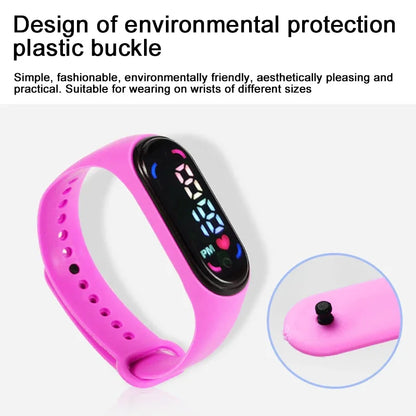 New Children'S Waterproof Sports Smart LED Watch Outdoor Silicone Bracelet Touch Electronic Watch Kids Bracelet Digital Watches