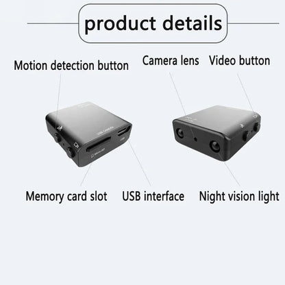Mini Camera 1080P Smallest Full HD Camcorder Infrared Night Vision Micro Cam Motion detection IR-CUT DV Support Hidden TF card