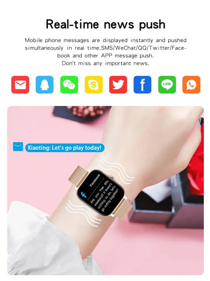 2024 New Bluetooth Answer Call Smart Watch Men Touch Call Fitness Tracker Waterproof Sport Smartwatch Women For Android IOS Gift