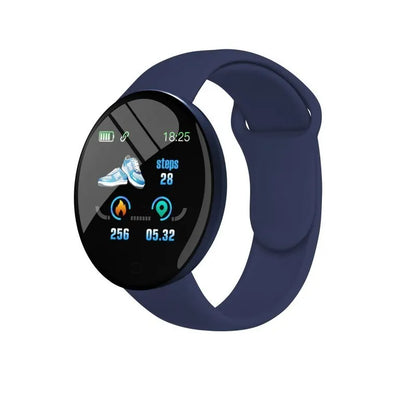 New Smart Bracelet 2025 Real Step Count Fashion Alarm Clock Watch Bluetooth Music Fitness Tracker Sports Smartwatch Android D18