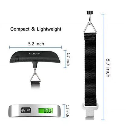 50kg 10g Digital Scale Electronic Balance Kitchen Luggage Hanging Scale Weight Suitcase Travel Scale Baggage Bag Weight Tool