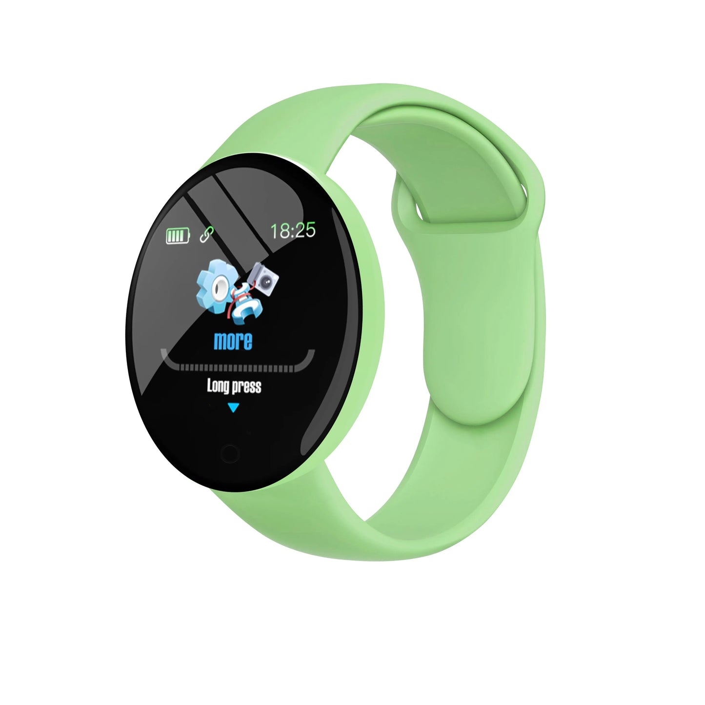 New Smart Bracelet 2025 Real Step Count Fashion Alarm Clock Watch Bluetooth Music Fitness Tracker Sports Smartwatch Android D18