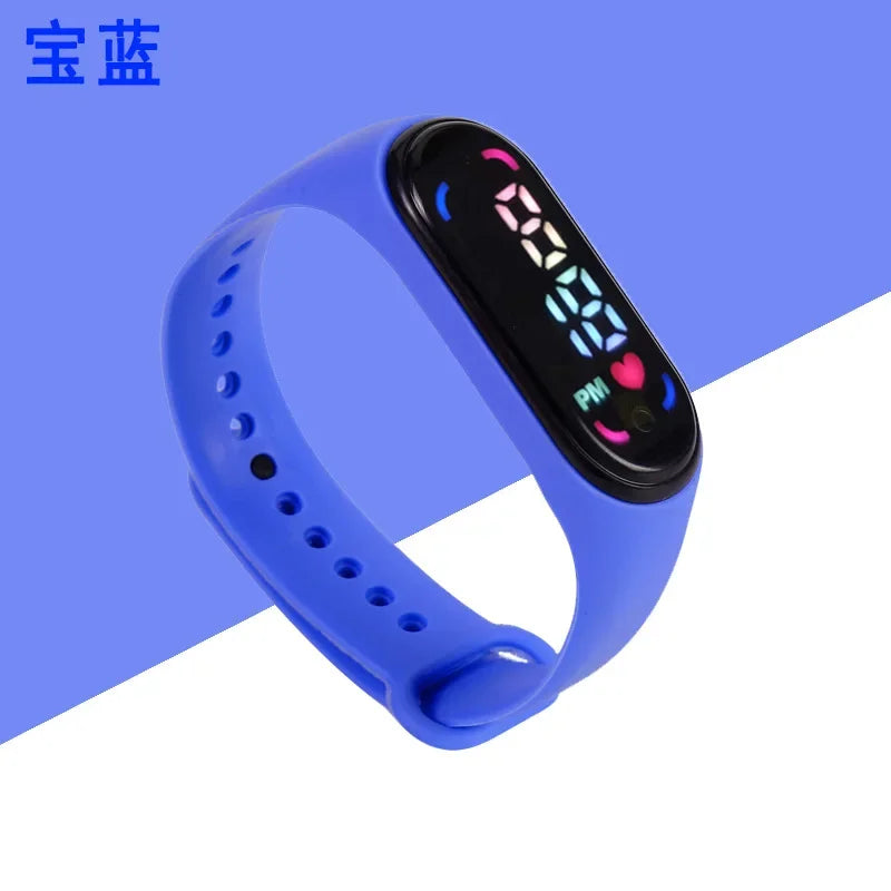 New Children'S Waterproof Sports Smart LED Watch Outdoor Silicone Bracelet Touch Electronic Watch Kids Bracelet Digital Watches