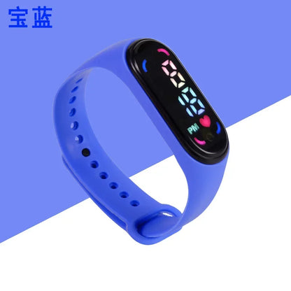 New Children'S Waterproof Sports Smart LED Watch Outdoor Silicone Bracelet Touch Electronic Watch Kids Bracelet Digital Watches