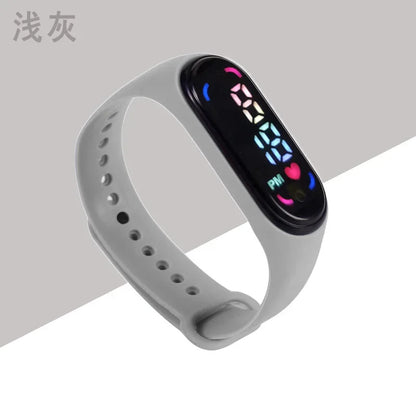 New Children'S Waterproof Sports Smart LED Watch Outdoor Silicone Bracelet Touch Electronic Watch Kids Bracelet Digital Watches
