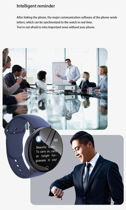 New Smart Bracelet 2025 Real Step Count Fashion Alarm Clock Watch Bluetooth Music Fitness Tracker Sports Smartwatch Android D18