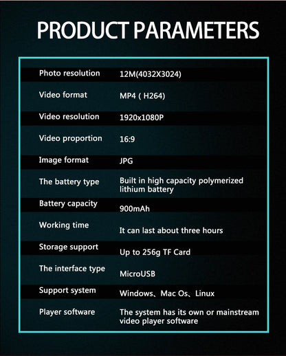 1080P high-definition wireless small camera, WiFi hotspot mini DV camera, outdoor sports camera, motorcycle driving recorder