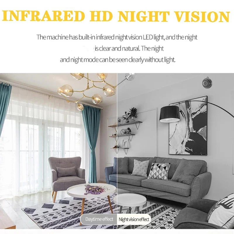 1080p Mini Camera Home Small Wireless Wifi Cameras Outdoor Upgraded Motion Detection Security Alerts Night Vision Camera
