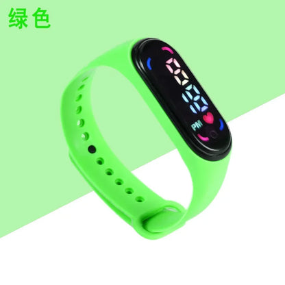 New Children'S Waterproof Sports Smart LED Watch Outdoor Silicone Bracelet Touch Electronic Watch Kids Bracelet Digital Watches