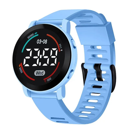 LED Luminous Sports Watch 2023 New Fashion Round Waterproof Electronic Watch Men and Women Digital Clock Relojes Electrónicos