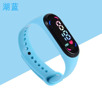 New Children'S Waterproof Sports Smart LED Watch Outdoor Silicone Bracelet Touch Electronic Watch Kids Bracelet Digital Watches
