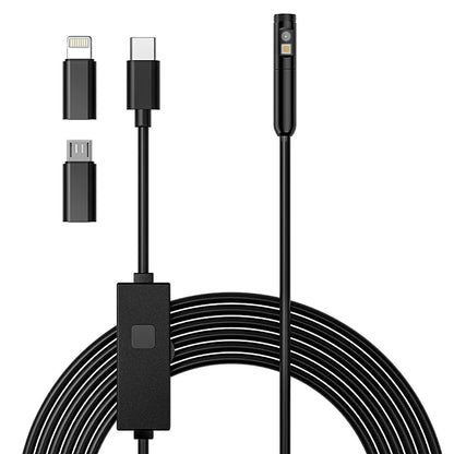 TYPE-C Endoscope HD1080P Single Dual Camera 3 IN 1 Micro USB For IOS IPhone Android Phones Waterproof Pipe Inspection Borescope