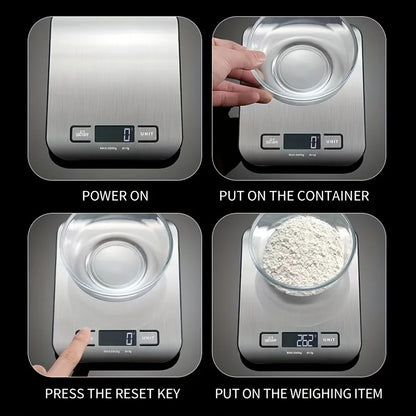 1pc 10KG LCD digital display electronic scale Household kitchen scale food baking scale 22bl personal table scale weight scale