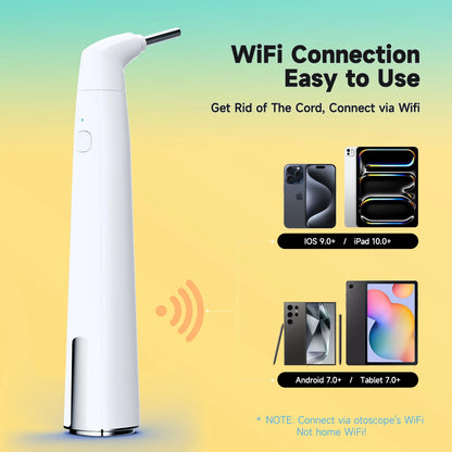 WIFI Digital Otoscope Ear Camera 3.9mm Ear Cleaning Inspection Camera Ear Wax Removal Tools for IPhone Android