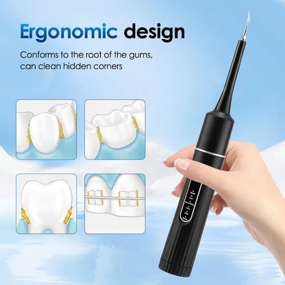Dental Calculus Removal Electric Teeth Whitening & Cleaning Ultrasonic Tooth Cleaner Scaler Plaque Coffee Stain Tartar Oral Care