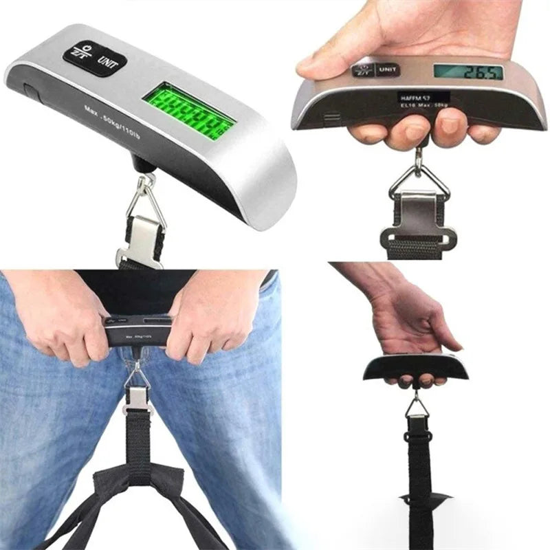 50kg 10g Digital Scale Electronic Balance Kitchen Luggage Hanging Scale Weight Suitcase Travel Scale Baggage Bag Weight Tool