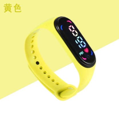 New Children'S Waterproof Sports Smart LED Watch Outdoor Silicone Bracelet Touch Electronic Watch Kids Bracelet Digital Watches