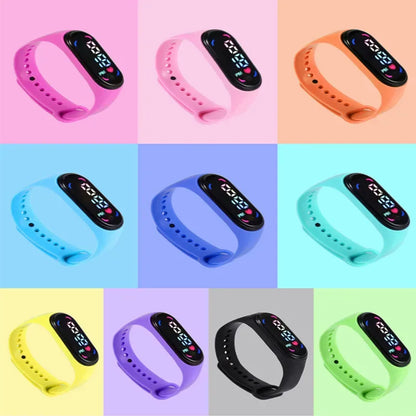 New Children'S Waterproof Sports Smart LED Watch Outdoor Silicone Bracelet Touch Electronic Watch Kids Bracelet Digital Watches