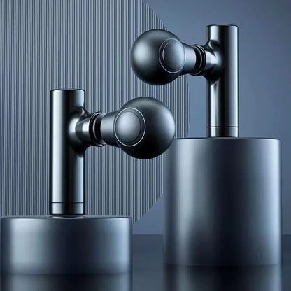 Mini Massage Massage LCD Screen 6 Heads Gun Muscle Massager Portable Electric Fascia Gun for Neck Foot Body Fascia Gun