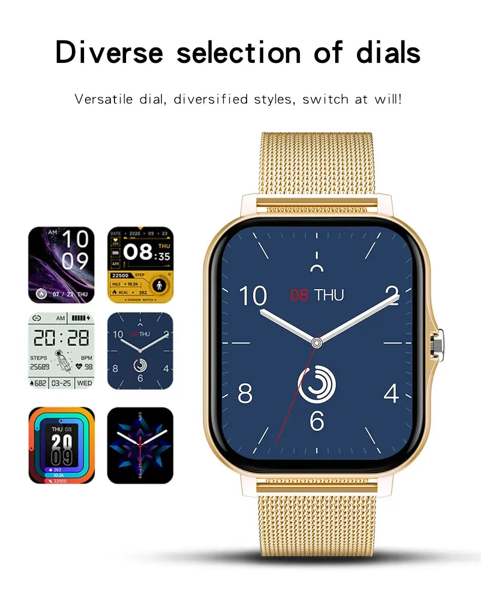 2024 New Bluetooth Answer Call Smart Watch Men Touch Call Fitness Tracker Waterproof Sport Smartwatch Women For Android IOS Gift