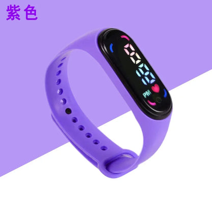 New Children'S Waterproof Sports Smart LED Watch Outdoor Silicone Bracelet Touch Electronic Watch Kids Bracelet Digital Watches