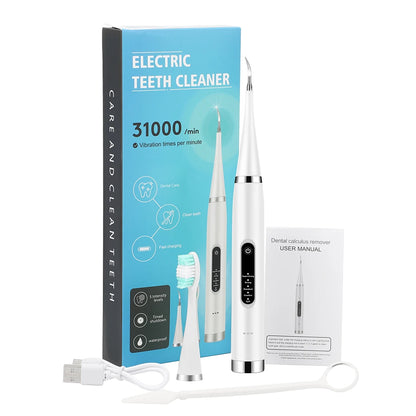 Dental Calculus Removal Electric Teeth Whitening & Cleaning Ultrasonic Tooth Cleaner Scaler Plaque Coffee Stain Tartar Oral Care