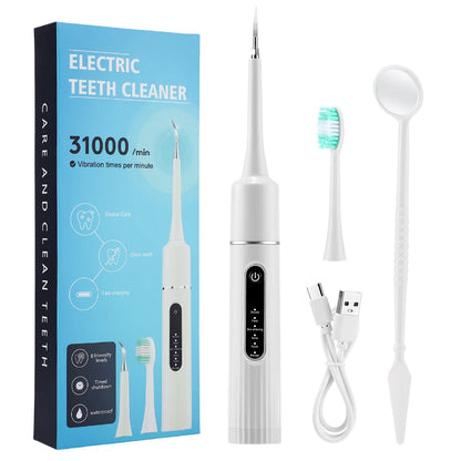 Dental Calculus Removal Electric Teeth Whitening & Cleaning Ultrasonic Tooth Cleaner Scaler Plaque Coffee Stain Tartar Oral Care