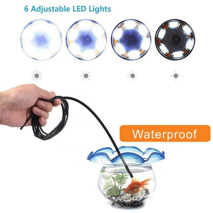 Endoscope Camera For Mobile Phone Softwired USB Mini Endoscope With 6 LED Lights 7mm 3 in 1 TYPE-C Waterproof For Android