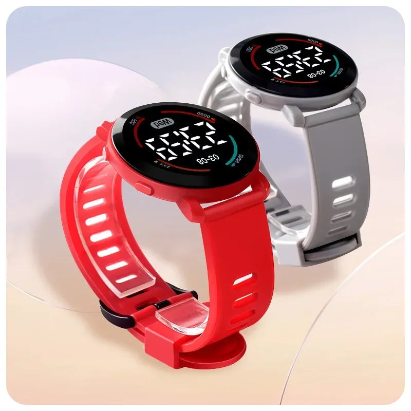 LED Luminous Sports Watch 2023 New Fashion Round Waterproof Electronic Watch Men and Women Digital Clock Relojes Electrónicos
