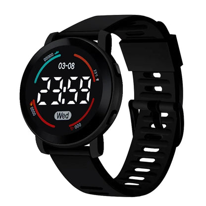 LED Luminous Sports Watch 2023 New Fashion Round Waterproof Electronic Watch Men and Women Digital Clock Relojes Electrónicos