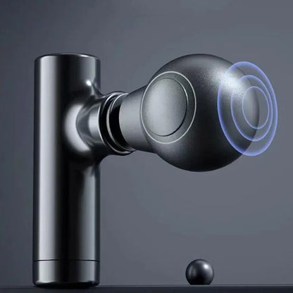 Mini Massage Massage LCD Screen 6 Heads Gun Muscle Massager Portable Electric Fascia Gun for Neck Foot Body Fascia Gun