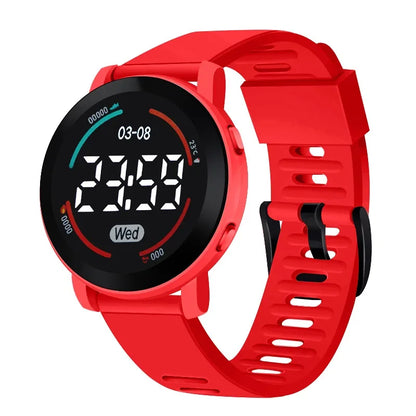 LED Luminous Sports Watch 2023 New Fashion Round Waterproof Electronic Watch Men and Women Digital Clock Relojes Electrónicos