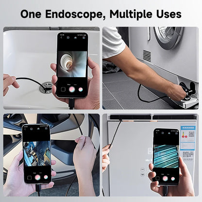 TYPE-C Endoscope HD1080P Single Dual Camera 3 IN 1 Micro USB For IOS IPhone Android Phones Waterproof Pipe Inspection Borescope