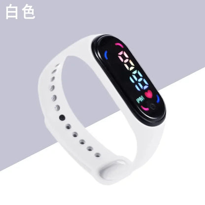 New Children'S Waterproof Sports Smart LED Watch Outdoor Silicone Bracelet Touch Electronic Watch Kids Bracelet Digital Watches